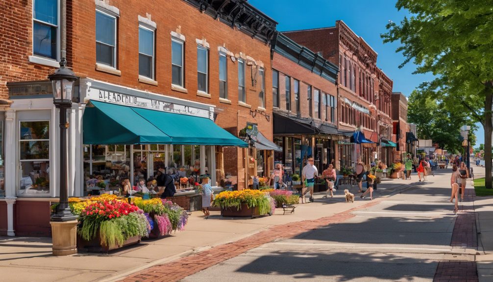 city sidewalk in wyandotte