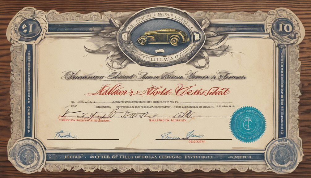 illinois vehicle title certificate