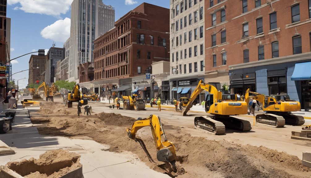 sidewalk and pavement excavation