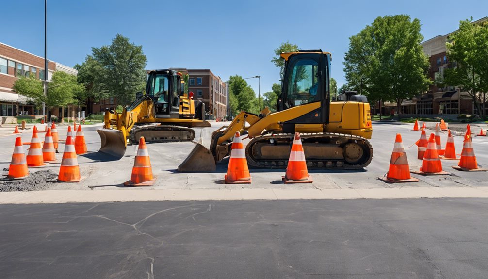sidewalk excavation in aurora